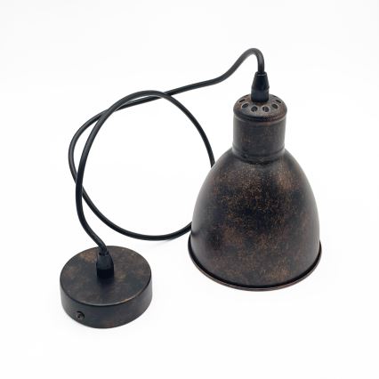 Brilagi - viseći LED luster na sajli RIDDY 1xE27/60W/230V bakrena/patina