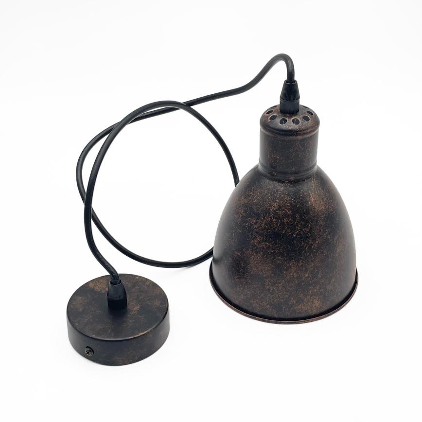 Brilagi - viseći LED luster na sajli RIDDY 1xE27/60W/230V bakrena/patina