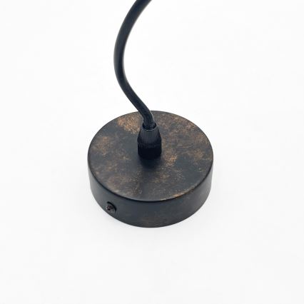 Brilagi - viseći LED luster na sajli RIDDY 1xE27/60W/230V bakrena/patina