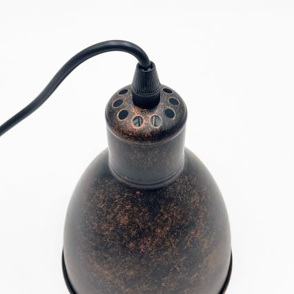 Brilagi - viseći LED luster na sajli RIDDY 1xE27/60W/230V bakrena/patina