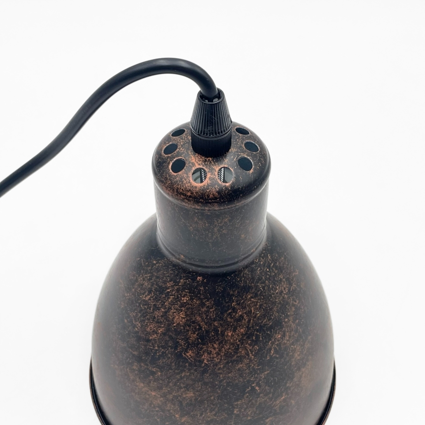 Brilagi - viseći LED luster na sajli RIDDY 1xE27/60W/230V bakrena/patina