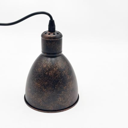 Brilagi - viseći LED luster na sajli RIDDY 1xE27/60W/230V bakrena/patina