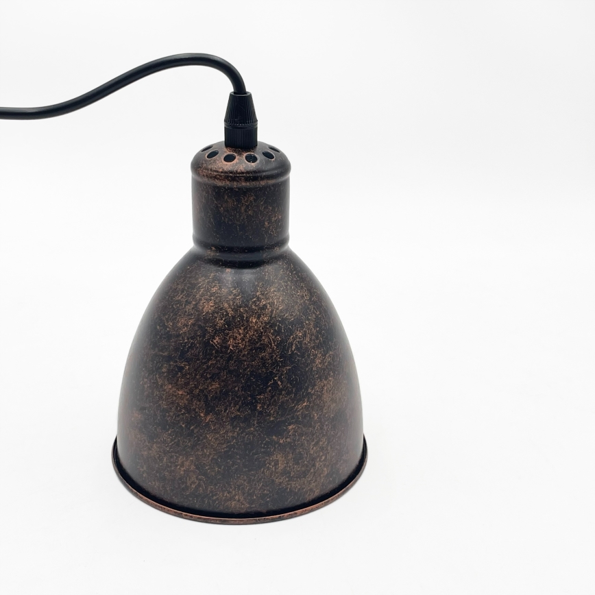 Brilagi - viseći LED luster na sajli RIDDY 1xE27/60W/230V bakrena/patina