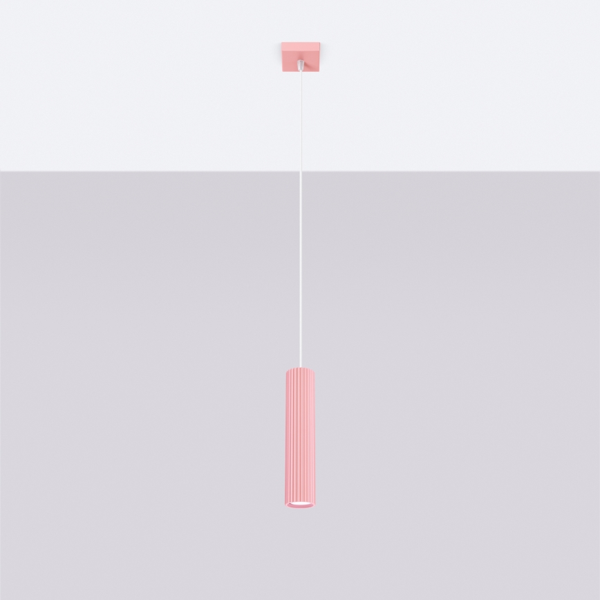 Brilagi - Viseći luster CRESTO na sajli 1xGU10/10W/230V ružičasta