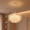 Brilagi - Viseći luster FEATHER na sajli, 3xE27/40W/230V, Ø 50 cm, bijeli