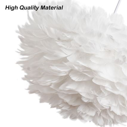 BRILAGI - Viseći luster FEATHER na sajli, 3xE27/40W/230V, Ø 50 cm, bijeli