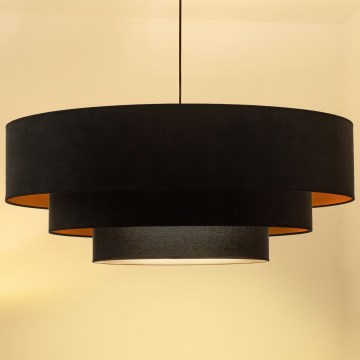 Brilagi - Viseći luster LUNETA na sajli 3xE27/60W/230V, promjer 80 cm, crna/zlatna