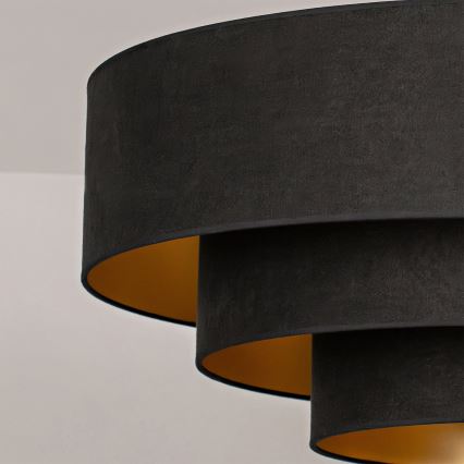 Brilagi - Viseći luster LUNETA na sajli 3xE27/60W/230V, promjer 80 cm, crna/zlatna