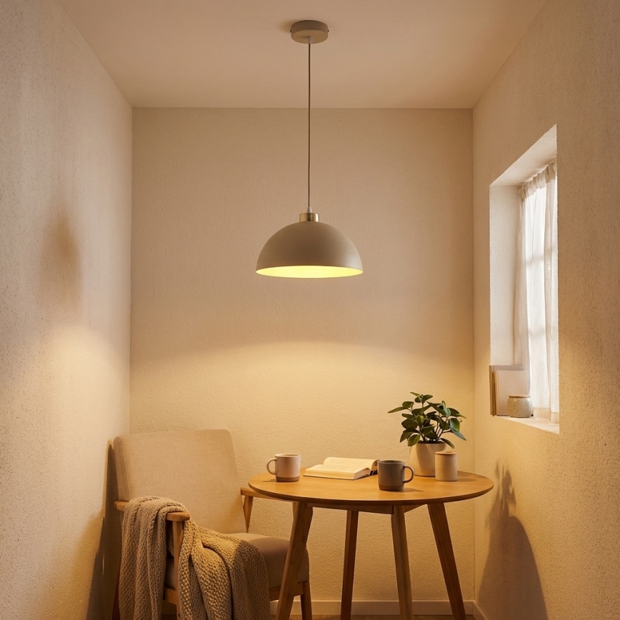 Brilagi - Viseći luster na kabelu 1xE27/60W/230V Ø 30 cm, bež/zlatne boje