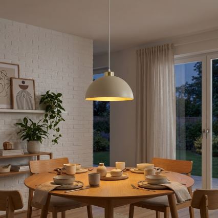 Brilagi - Viseći luster na kabelu 1xE27/60W/230V Ø 30 cm, bež/zlatne boje