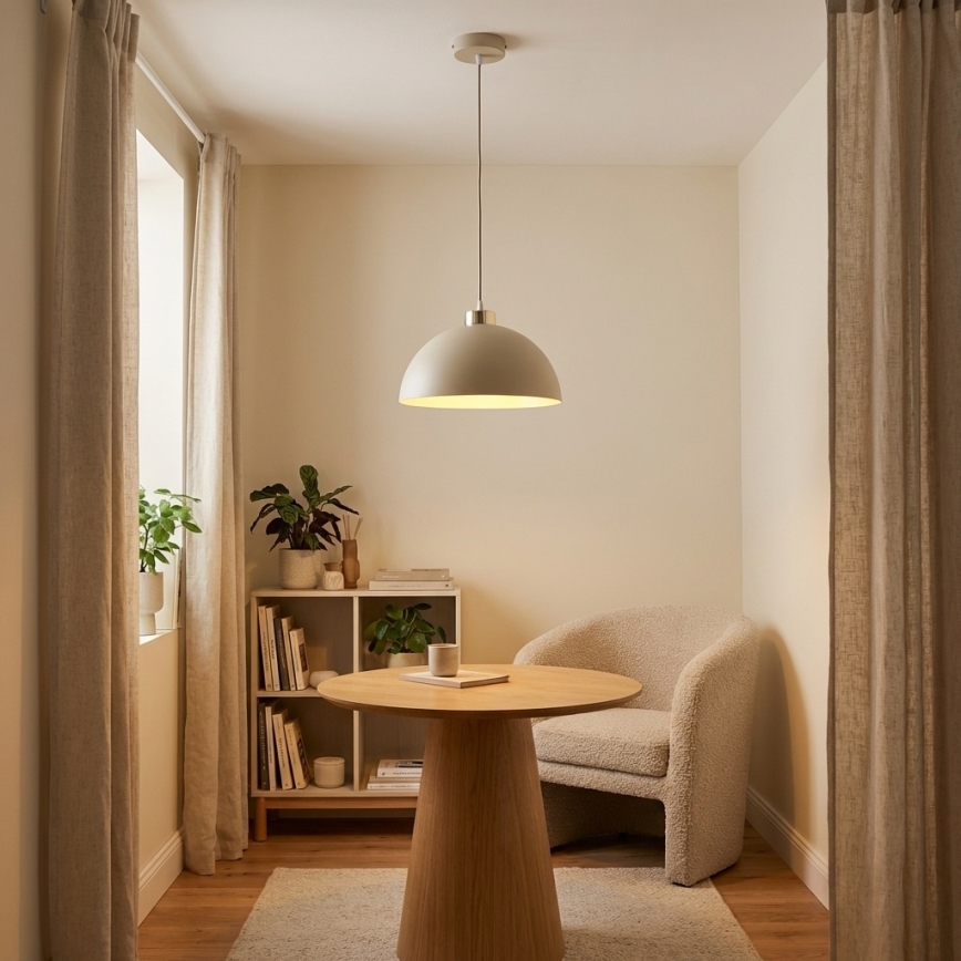 Brilagi - Viseći luster na kabelu 1xE27/60W/230V Ø 30 cm, bež/zlatne boje