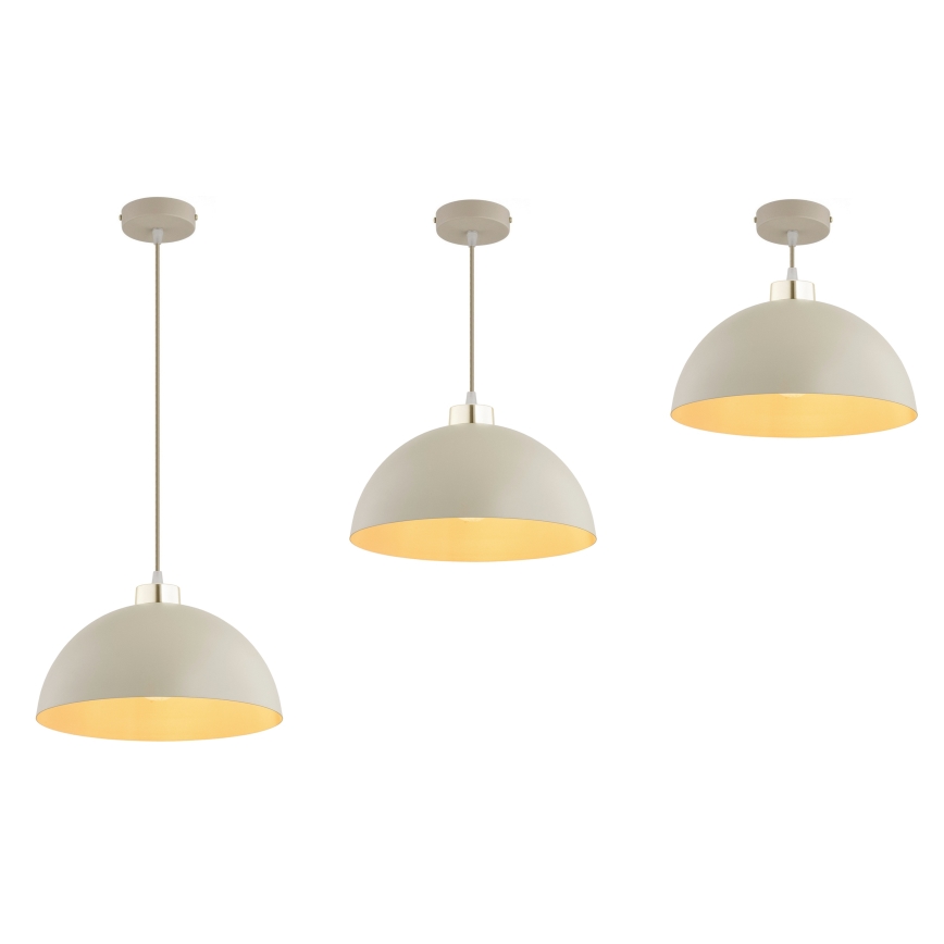 Brilagi - Viseći luster na kabelu 1xE27/60W/230V Ø 30 cm, bež/zlatne boje