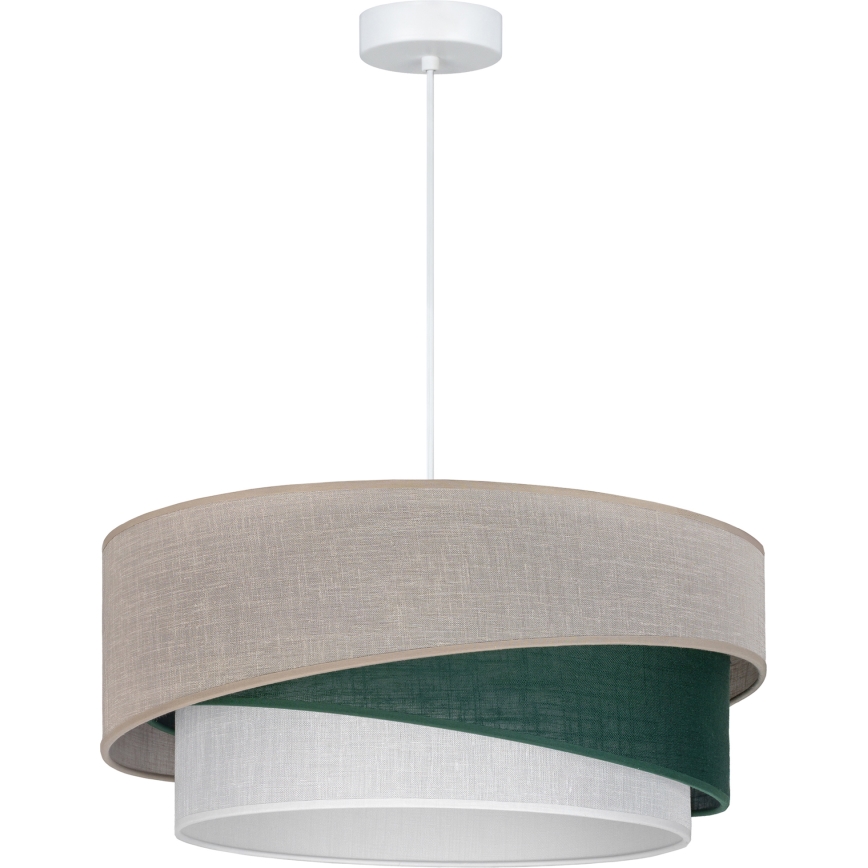 Brilagi - Viseći luster na kabelu ARROW 1xE27/60W/230V Ø 45 cm, bež/zelena/bijela