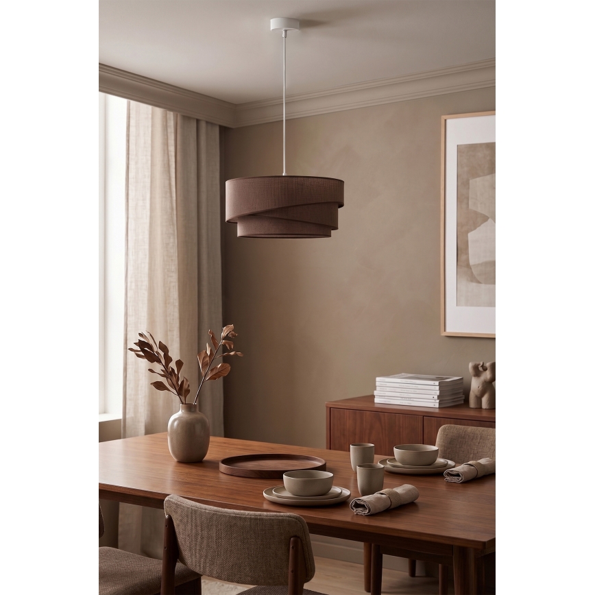 Brilagi - Viseći luster na kabelu ARROW 1xE27/60W/230V Ø 45 cm smeđa