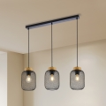 Brilagi - Viseći luster na kabelu BASKLITE 3xE27/15W/230V kaučukovac/crna