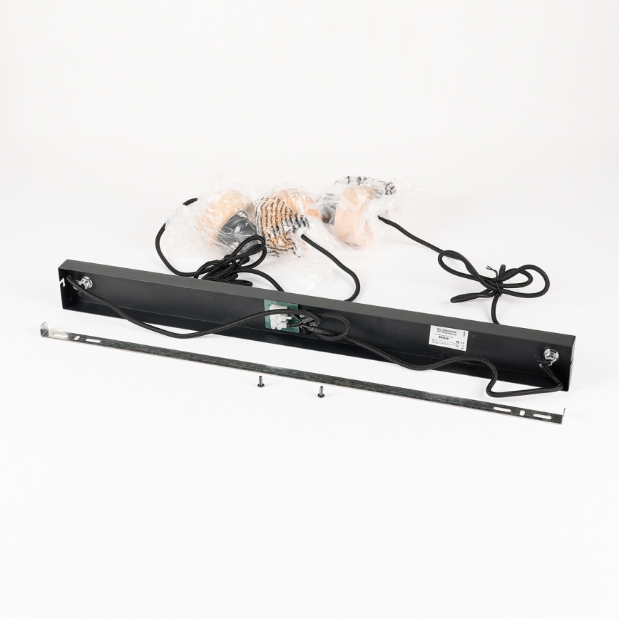 Brilagi - Viseći luster na kabelu BASKLITE 3xE27/15W/230V kaučukovac/crna