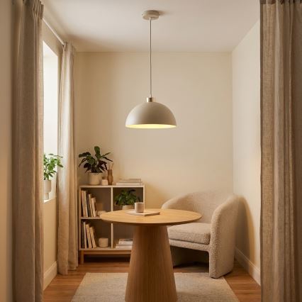 Brilagi - Viseći luster na kabelu MOON 1xE27/60W/230V Ø 30 cm, bež/zlatne boje