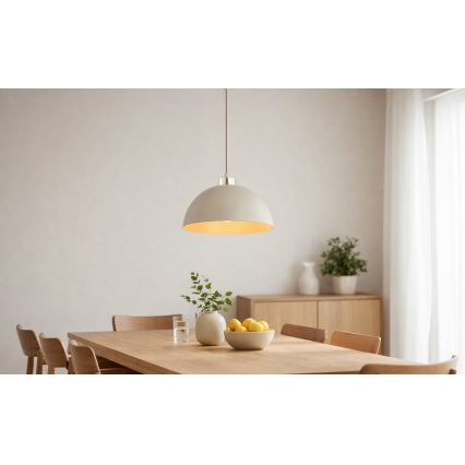 Brilagi - Viseći luster na kabelu MOON 1xE27/60W/230V Ø 30 cm, bež/zlatne boje