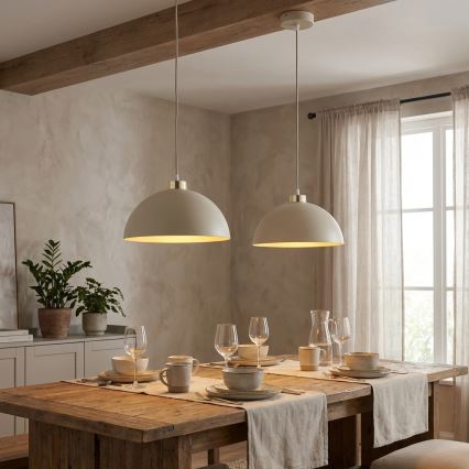 Brilagi - Viseći luster na kabelu MOON 1xE27/60W/230V Ø 30 cm, bež/zlatne boje