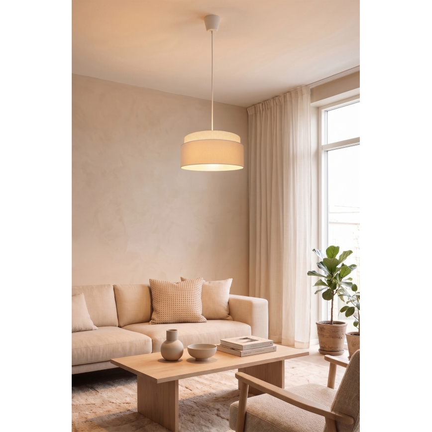 Brilagi - Viseći luster na kabelu PADOVA 1xE27/60W/230V Ø 40 cm krem boje