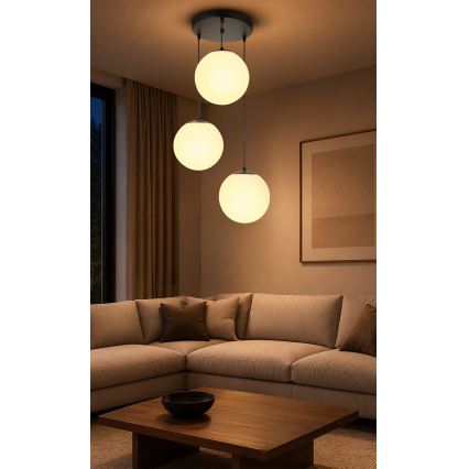 BRILAGI - Viseći luster na kabelu POLOS 3xE27/40W/230V Ø 42 cm crna
