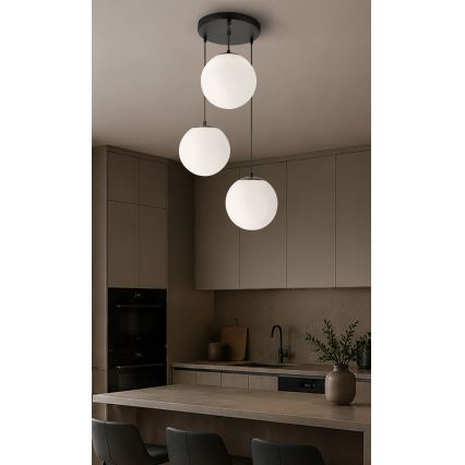 BRILAGI - Viseći luster na kabelu POLOS 3xE27/40W/230V Ø 42 cm crna