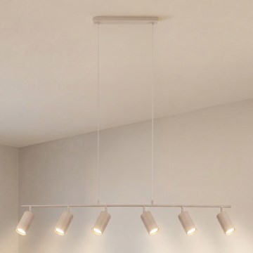Brilagi - Viseći luster na kabelu SELE 6xGU10/30W/230V bež