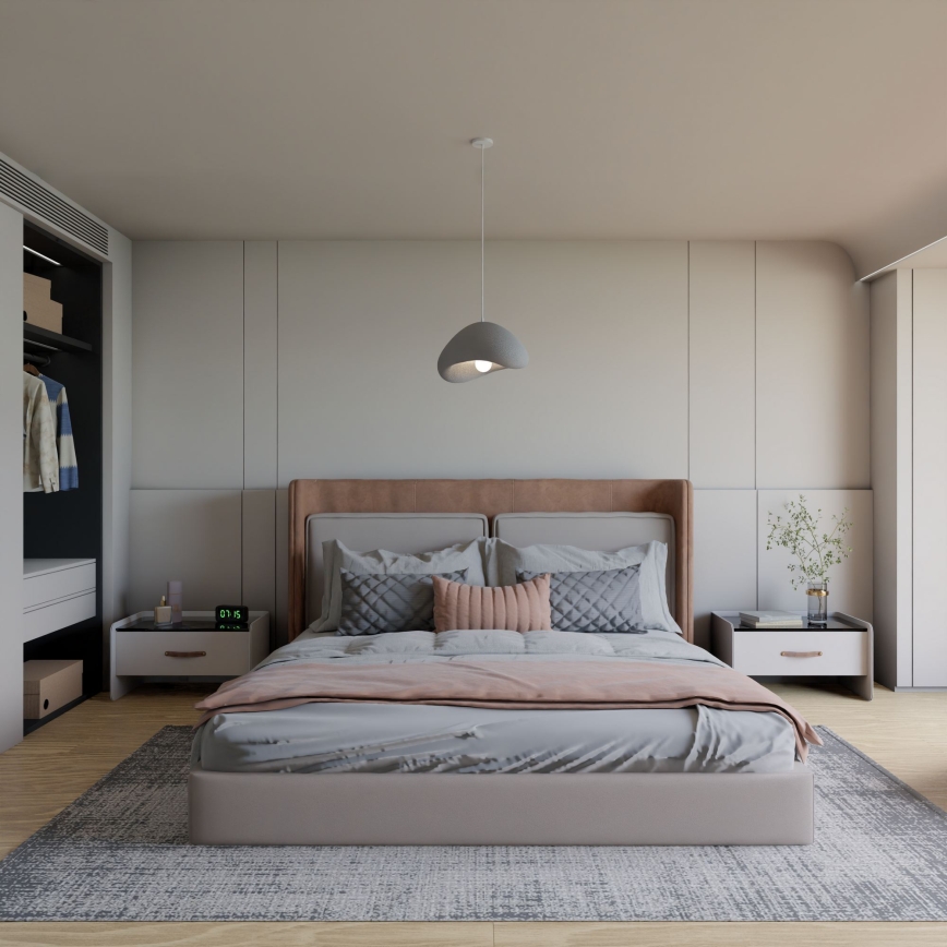 Brilagi - Viseći luster na kabelu WABI SABI 1xE27/40W/230V Ø 33 cm siva
