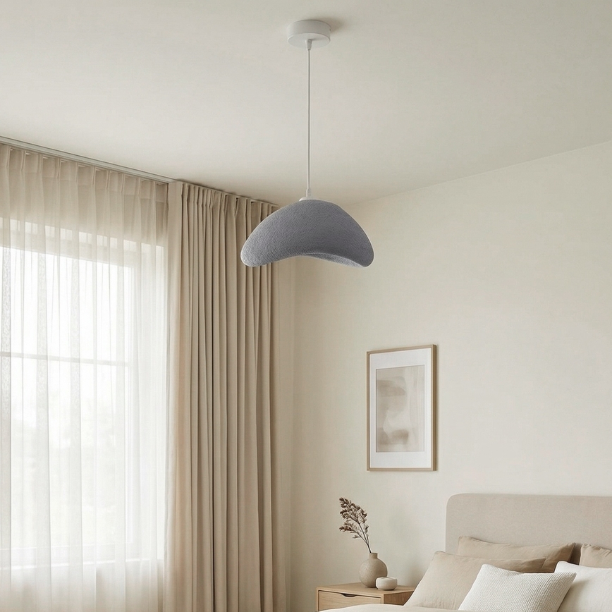Brilagi - Viseći luster na kabelu WABI SABI 1xE27/40W/230V Ø 33 cm siva