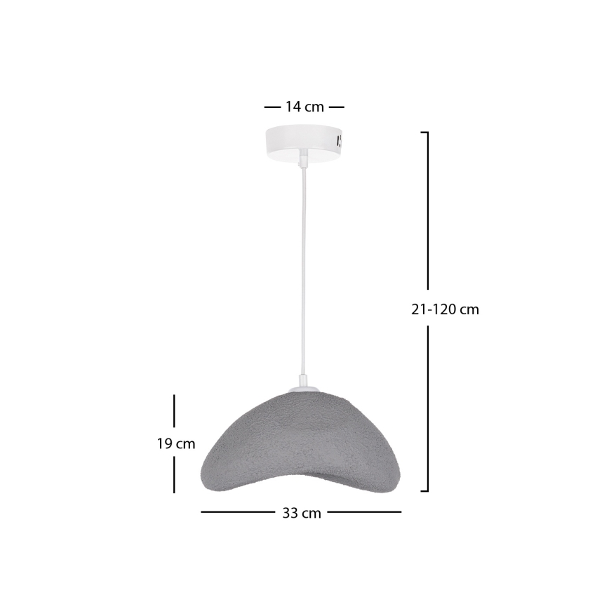 Brilagi - Viseći luster na kabelu WABI SABI 1xE27/40W/230V Ø 33 cm siva