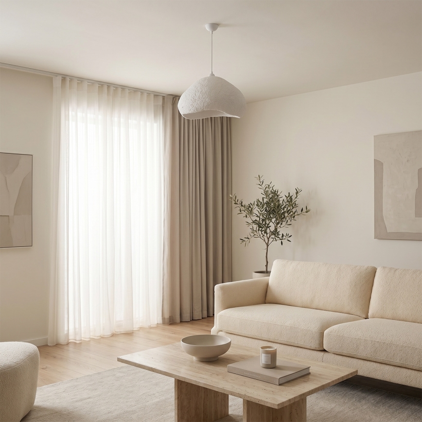 Brilagi - Viseći luster na kabelu WABI SABI 1xE27/40W/230V Ø 50 cm bijela