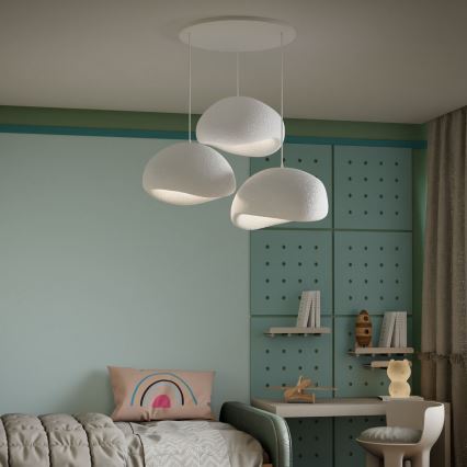 Brilagi - Viseći luster na kablu WABI SABI 3xE27/40W/230V bijela