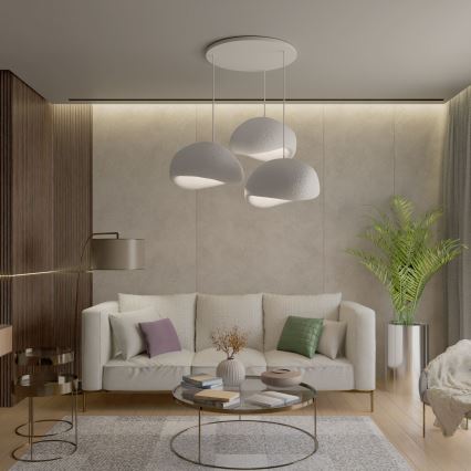 Brilagi - Viseći luster na kablu WABI SABI 3xE27/40W/230V bijela