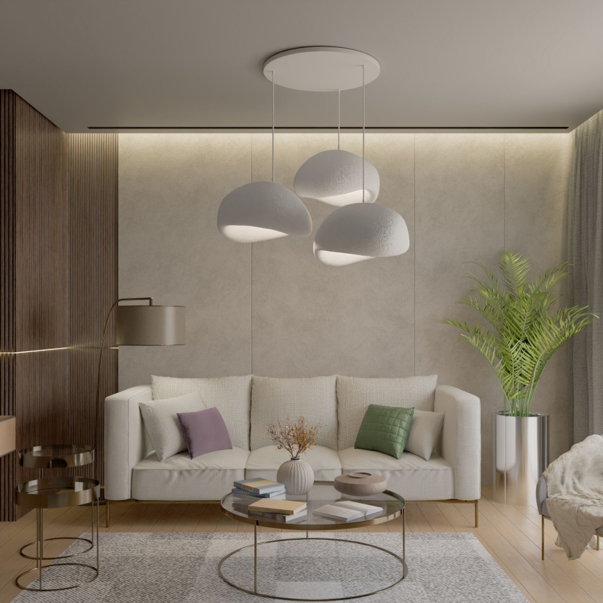 Brilagi - Viseći luster na kablu WABI SABI 3xE27/40W/230V bijela