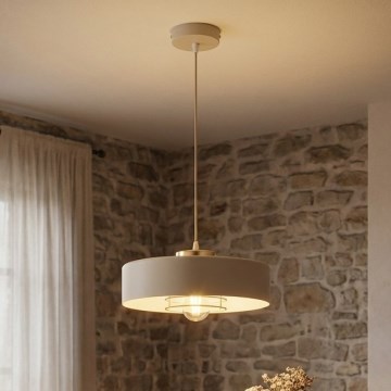 Brilagi - Viseći luster na sajli 1xE27/60W/230V Ø 30 cm bež/zlatna
