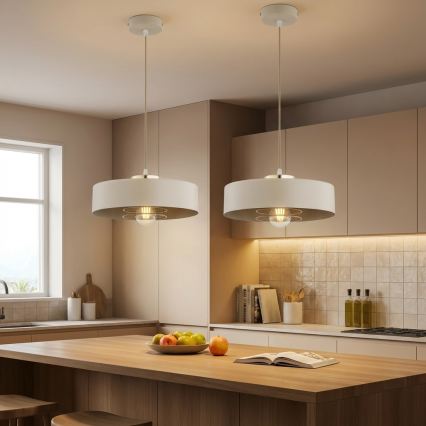 Brilagi - Viseći luster na sajli 1xE27/60W/230V Ø 30 cm bež/zlatna