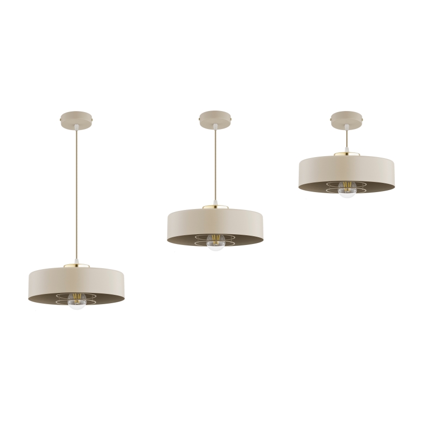 Brilagi - Viseći luster na sajli 1xE27/60W/230V Ø 30 cm bež/zlatna