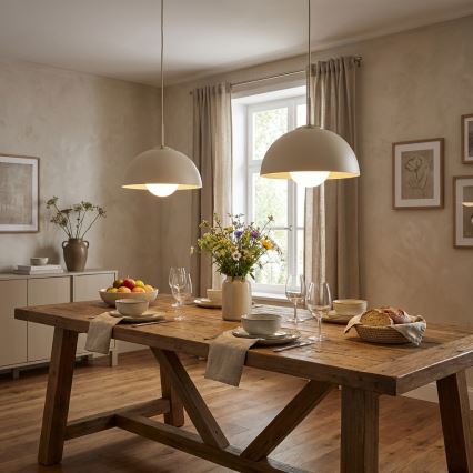 Brilagi - Viseći luster na sajli 1xE27/60W/230V Ø 30 cm bež/zlatna