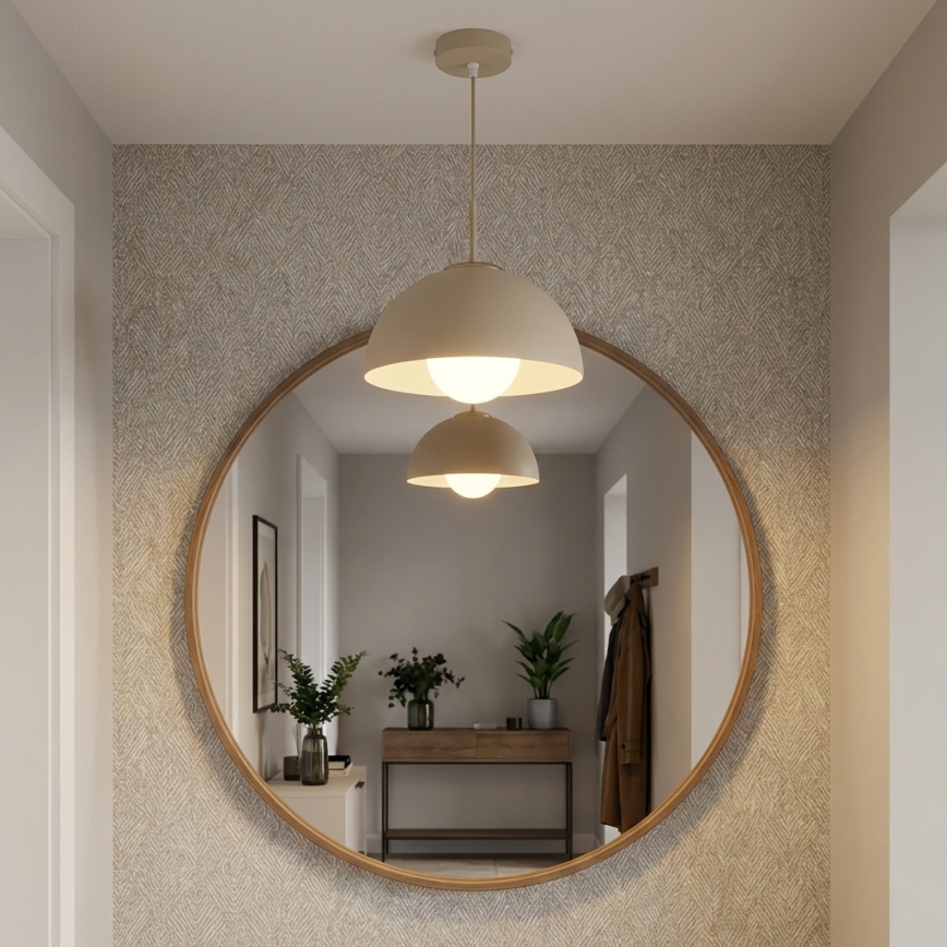 Brilagi - Viseći luster na sajli 1xE27/60W/230V Ø 30 cm bež/zlatna