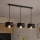 Brilagi - Viseći luster na sajli 3xE27/60W/230V crna/zlatna