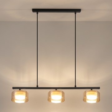 Brilagi - viseći luster na sajli AURA LUX 3xGX53/30W/230V crna/zlatna