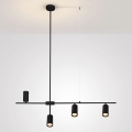 Brilagi - Viseći luster na sajli CRANE 4xGU10/30W/230V crna