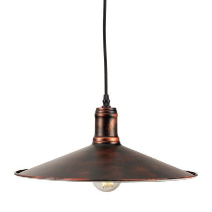 BRILAGI - Viseći luster na sajli FORGE 1xE27/60W/230V Ø 36 cm patina/bakrena