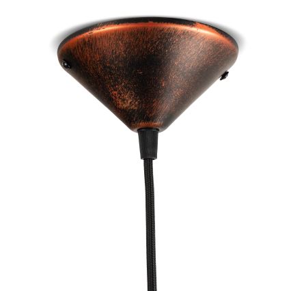 BRILAGI - Viseći luster na sajli FORGE 1xE27/60W/230V Ø 36 cm patina/bakrena