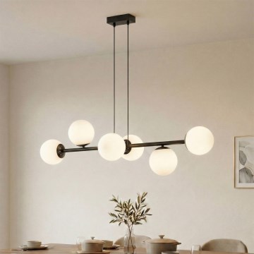 Brilagi - Viseći luster na sajli MALONY 6xE14/20W/230V crna