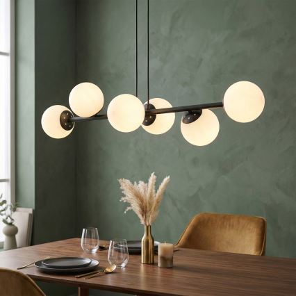 Brilagi - Viseći luster na sajli MALONY 6xE14/20W/230V crna