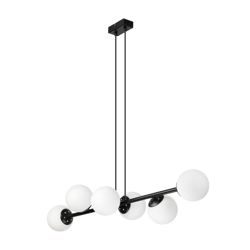Brilagi - Viseći luster na sajli MALONY 6xE14/20W/230V crna