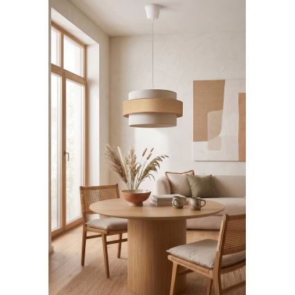 Brilagi - Viseći luster na sajli SPACE 1xE27/60W/230V Ø 40 cm bež/krem