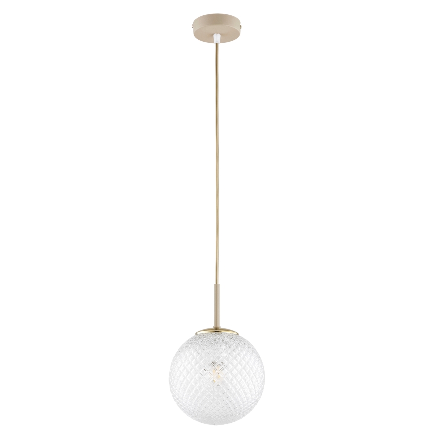 Brilagi - Viseći luster na sajli STELLA 1xE27/60W/230V Ø 18 cm bež/zlatna