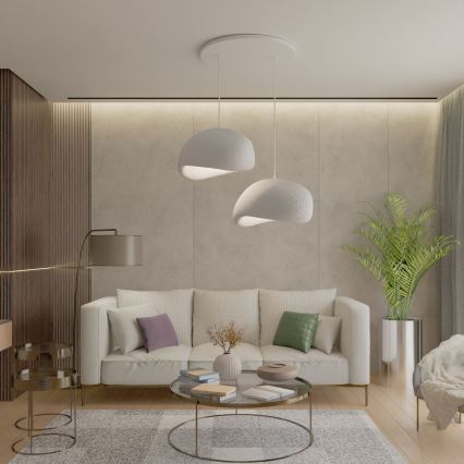 Brilagi - Viseći luster na sajli WABI SABI 2xE27/40W/230V bijela